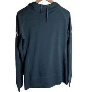 Nike Women's Running Wool Blend Long Line Reflective Hooded Sweatshirt size M